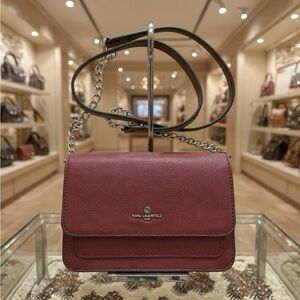 Karl Lagerfeld Burgundy Mini Crossbody Bag